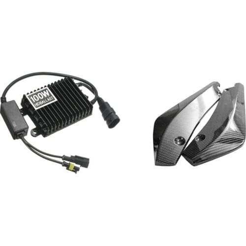 1x 12V Slim 100W Hid Ballast Replacement Xenon Light Ballast & 2 x Rear Bumper Lip Diffuser Splitter Protector