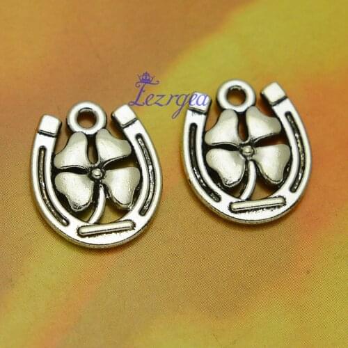 20pcs/lot--18x15mm, Antique silver plated clover Charms ,DIY supplies, Jewelry accessories