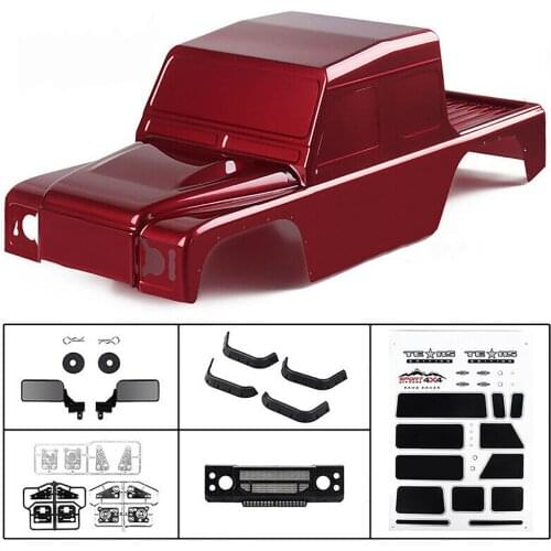 313mm Wheelbase PVC RC Car Body Shell for 1/10 TRX4 Defender SCX10 90046 D110 Pickup RC Car Accessories Parts