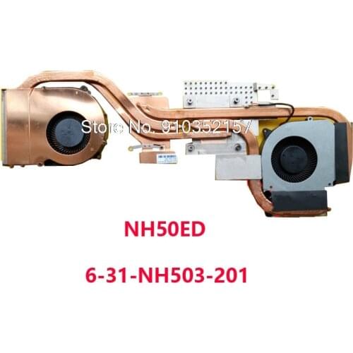 4PIN CPU GPU FAN&Heatsink For CLEVO NH50ED 6-31-HN503-201 FLHF DFS5K221153711 FLHJ DFS5M325063B1N NH50RD NH57ED NH57RD DC5V 0.5A