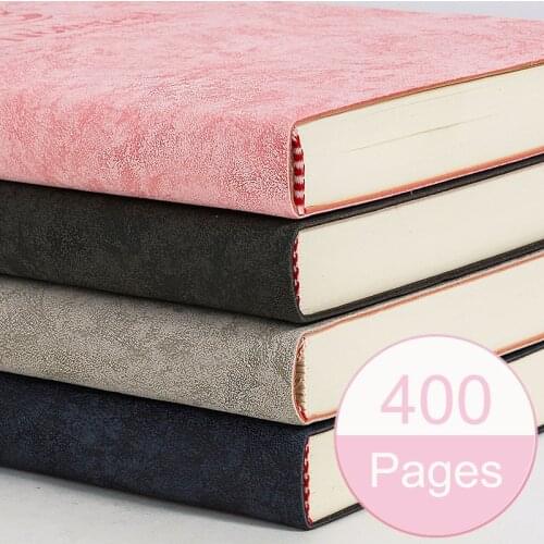 400Pages B5 Super Thick Wax Sense Leather A5 Notebook large Business Office Daily Work Notepad Notebook Student thicken notebook
