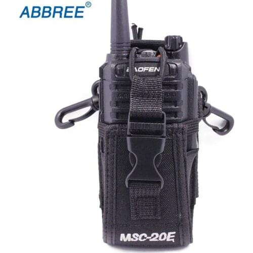 MSC-20E Big Nylon Pouch Bag Carry Case for BaoFeng UV-5R UV-82 UV-XR UV-9R Plus Mototrola GP328 GP88 GP3188 Walkie Talkie Radio