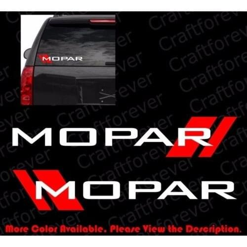 For PAIR x MOPAR (2-Layer Vinyl) Car Window Decal/Sticker Ram Mopar Charger RC011