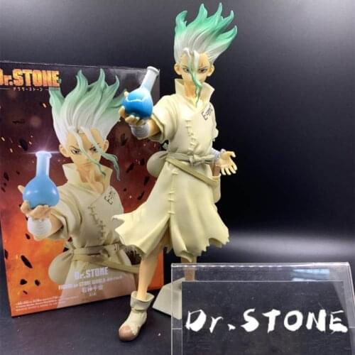 Dr.STONE Ishigami Senkuu DXF PVC Action Figures Toy 180mm Dr.STONE Anime Figurine Brinquedos Toys