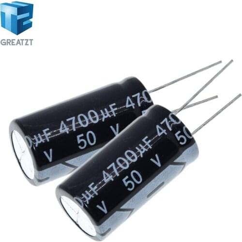 GREATZT 2PCS 50v4700uf 4700uf50v 18*35 50v 4700uf 18x35 Electro Electrolytic capacitor
