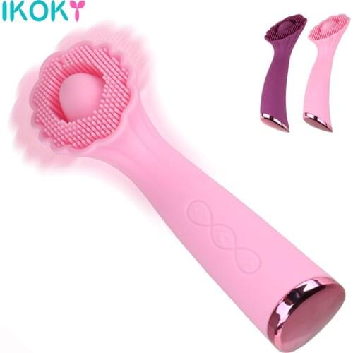 Tongue Lick Dildo Vibrators for Women Oral Massage G Point Clit Female Adult Sex Toy Stimulator Vagina Erotic Masturbator