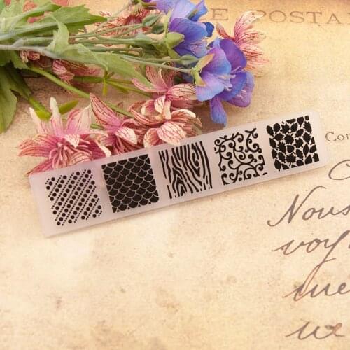 Embossing folders Plastic bump Scrapbooking DIY Template Fondant indentation Cake Photo Album Card Make Em220