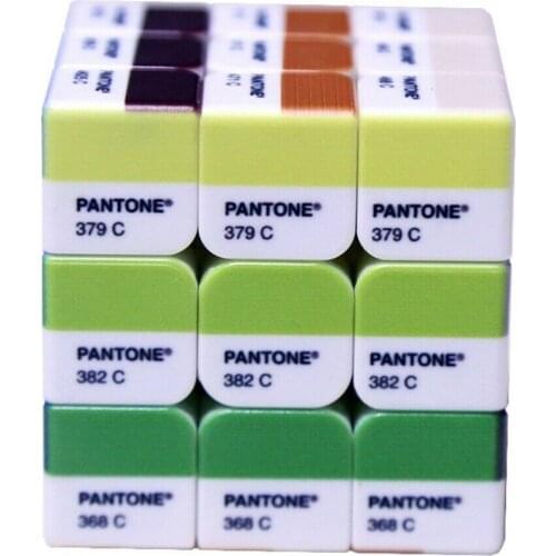 Speed 3x3x3 Pantone Color Design Magic Cube IQ Games Twist Puzzle for Kid Adult Toy Fancy Cubic Brain Teaser 56mm Collection
