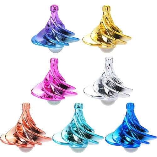 Decompression Fidget Toys Wind Blowing Gyro Spinning Top Stress Relief Fingertip Children Portable Interactive Presents