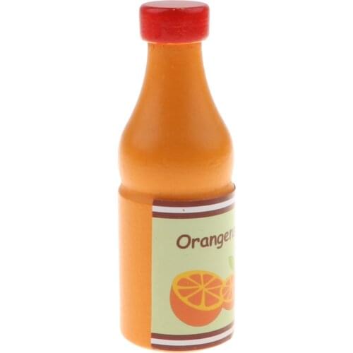 Simulation Play House Food Wooden Toy - Kitchen Food Cooking Pretend Play Game Kid Child Developmental Toys - Orange Drink