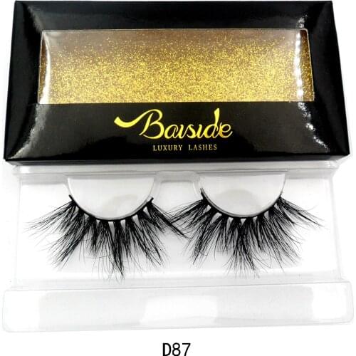 Baiside faux lashes 3d mink eyelashes vendor false eyelashes 25mm eyelashes box free shipping