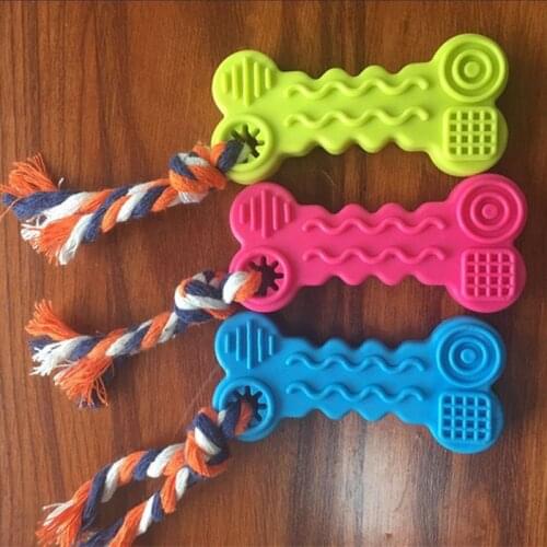 Bone Rope Toy Training Chewing Interaction Pet Dog Interactive Toy Star Natural Rubber Durable Pentagram Shaped Small Dog Play