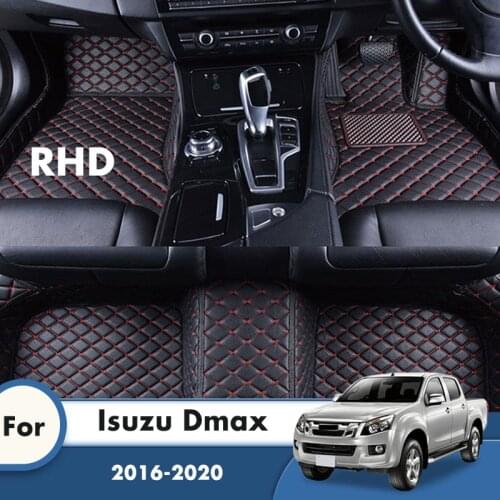 RHD Carpets For Isuzu Dmax 2020 2019 2018 2017 2016 Car Floor Mats Foot Pads Custom Automobile Auto Accessories Interior Covers