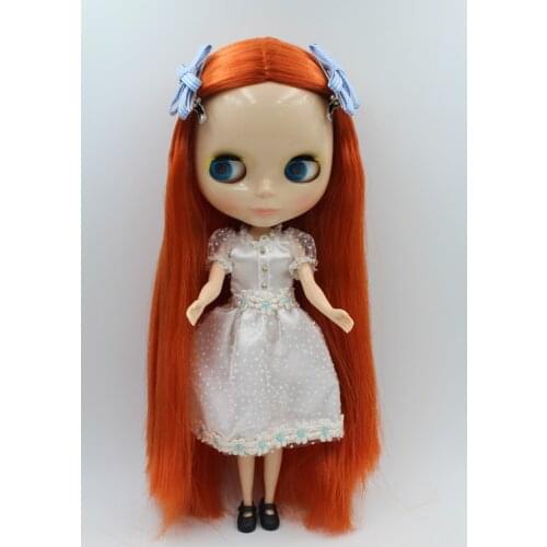 Free Shipping big discount RBL-276DIY Nude Blyth doll birthday gift for girl 4colour big eyes dolls with beautiful Hair cute toy