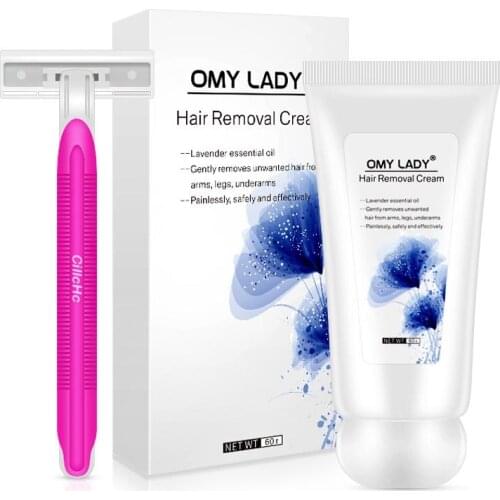 Lavender Depilatory Cream Painless Hair Removal Cream for Leg Armpit Body MPwell