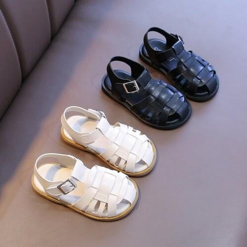 2021 Children’s Summer sandals for boys girls Fashion Cut-Outs flat toddler kids beach baby little girl shoes 1 2 3 4 5 6 years