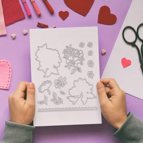 Frames Metal Cutting DiesSquare Card Curves Border Making Scrapbooking Layering Metal Cutting Dies Handmade Parties Gifts