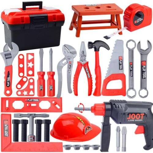 Boys Toolbox Kit Toys Children Plastic Maintenance Tool Set Creative Simulation Repair Tool Engineer Learning Educational toys