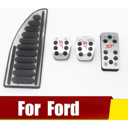 Car Accelerator Brake Pedals Foot Rest Pedal Covers For Ford Focus 2 3 4 MK2 MK3 MK4 RS ST Kuga Escape 2005-2014 2015 2016 2017