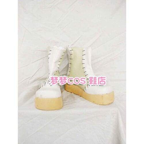 Custom-Made Soul Eater Franken Stein Cosplay Shoes Boots Hand Made For Halloween Festival Costume Accessories