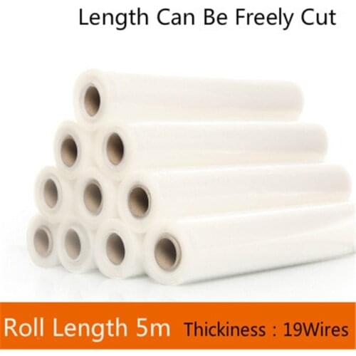 Roll 5m Food Vacuum Sealer Bags Food Sealer Bags Keep Fresh Food Packaging Bag Grid Rice Roll Bag