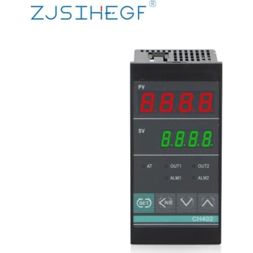 CH402 Industrial Intelligent PID Temperature Controller For Heat Press Oven Thermostat 220V ALL Input Relay and SSR Output