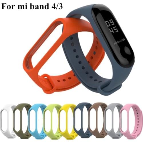 Smart Watch Bracelet for Xiaomi Mi Band 3 4 Sport Strap Watch Silicone Wrist Strap for Mi Band 3 4 Bracelet