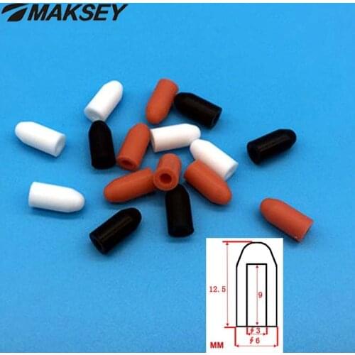 MAKSEY Silicone Rubber End Protective Cap Tips cover Syringe Stoppers Injector Dispensing Needle Protection Parts Sealing Gasket