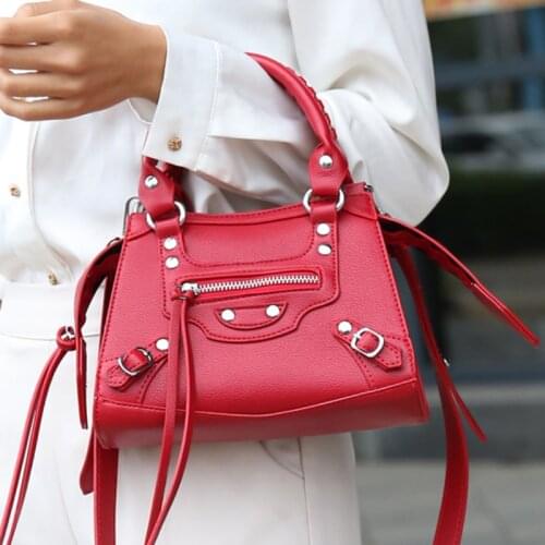 Women Bags Designer Handbags High Quality Motorcycles Bag European France Luxury Shoulder Bags Pu Leather Small Crossbody Bags