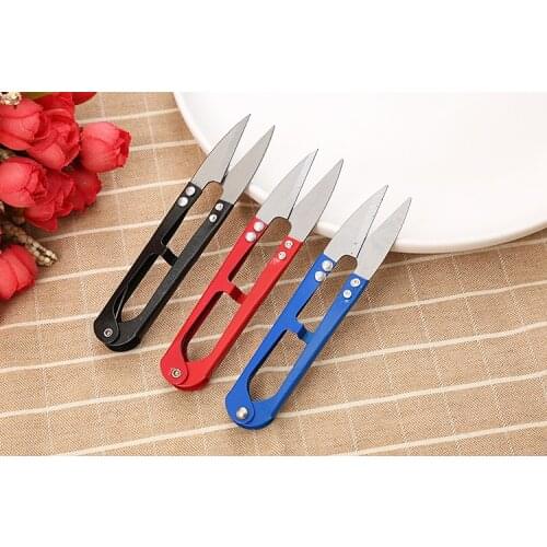 1PC Stainless Stationery Scissors Nippers U Shape Clippers Steel High Quality Decorative Scissors Professional Tailor Scissors