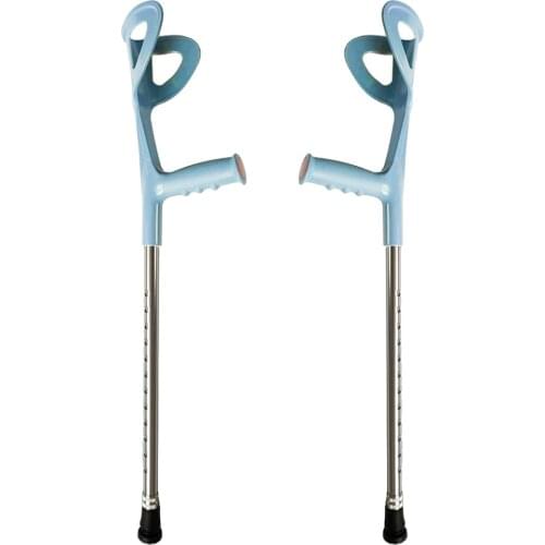 2pcs Adjustable Forearm Elbow Underarm Crutch Walking Sticks Support Legs with Comfy Grip after Injury or Surgery Elderly