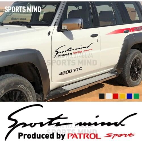 2 x Car Styling On Car Body Car Stickers Decal Exterior Accessories JDM For Nissan Patrol 4X4 Nismo All Car Exterior Accessories