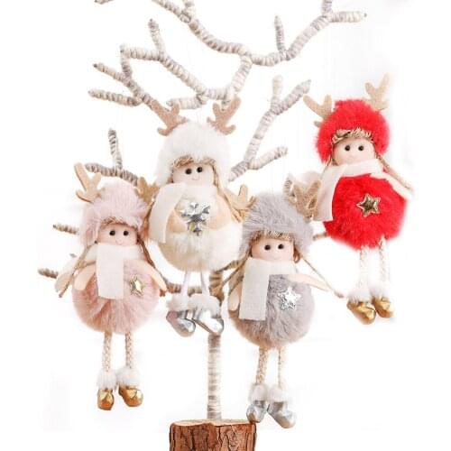 2020 Newest Hot Merry Christmas Long Hat Swedish Santa Gnome Angle Plush Toys Doll Drop Ornament Xmas Tree Decor Kids Xmas Gift