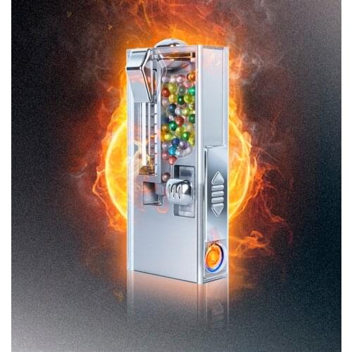 3 Color Portable Automatic Cigarette Capsule Bead Box Pusher With USB Lighter + 100 Mixed Flavors