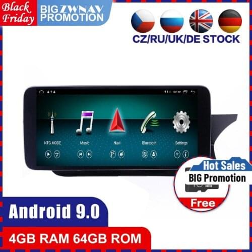 4+64G Android 10.0 Car multimedia Player GPS Glonass Navigation for MERCEDES-BENZ W204 2011-2014 Audio Radio stereo BT head unit