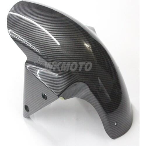 ABS Plastic Carbon Fiber Painted Front Tire Fender Mudguard For Kawasaki Ninja Z750 Z750S 04-10