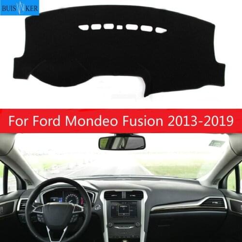 Anti-UV Dashboard Cover Mat Pad Dash Sun Shade Car Styling Instrument Carpet For Ford Mondeo Fusion 2013-2018 2019 Accessories