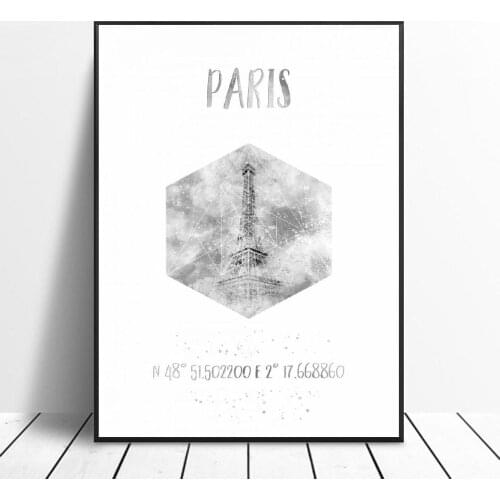 Coordinates Eiffeltower Art canvas poster home decoration painting frameless