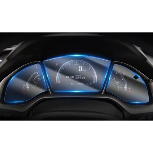 For Honda Civic 2016-2019 Automotive interior Instrument panel membrane LCD screen TPU protective film Anti-scratch film Refit