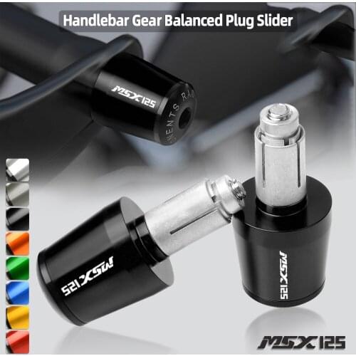 FOR HONDA Grom MSX 125 MSX125 2013 2014 2015 2016 2017 Motorcycle Accessories 7/8" Handlebar Grips Aluminum Bar End Plug Caps