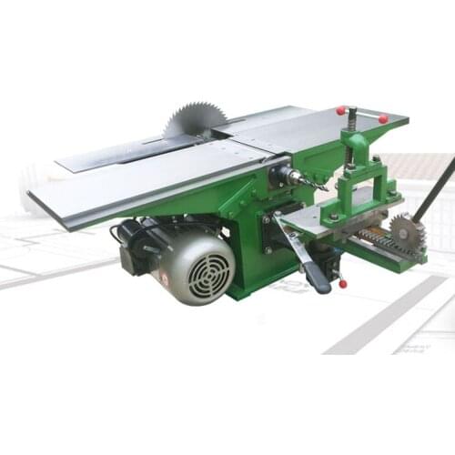 Electric Planer Table Saw Desktop Multifunctional Woodworking Chainsaw Machine 3in1 Planing Cutting Drilling Machine 292E5