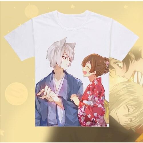 Unisex Japan Anime Kamisama Love Kamisama Kiss Tomoe T-Shirt Tee Momozono Nanami Cotton Casual T-Shirt Tee T Shirt
