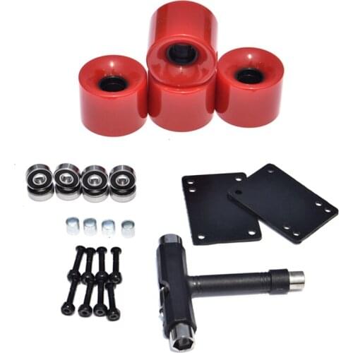 78A Longboard Skateboard Wheels 60X45 mm Wheel for Long Board Skateboard Multicolor Wearproof