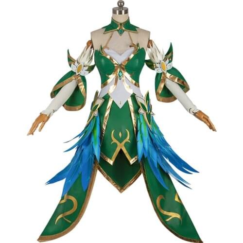 Anime King Of Glory Wang Zhao Jun Cosplay Costume Tube Top Long Skirt Daily Carnival Party Uniform Brand New