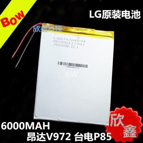 3.7V original 6000 Ma lithium polymer batteries V972 polymer battery Rechargeable Li-ion Cell