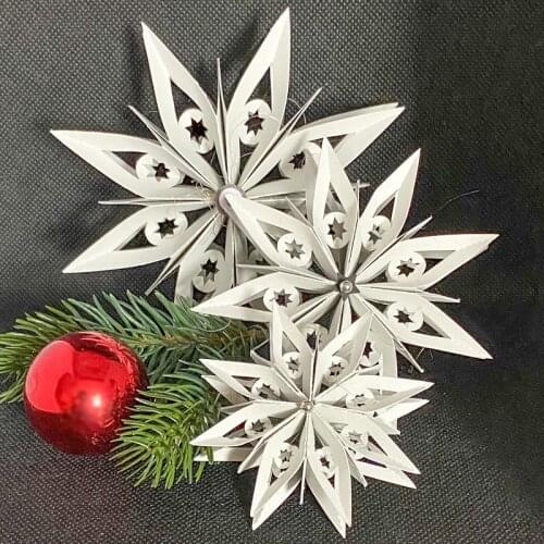 Metal DIY Scrapbooking Photo 3D Folded Star Flower Die Cutting Dies Decor Embossing Craft Card Emboss Template