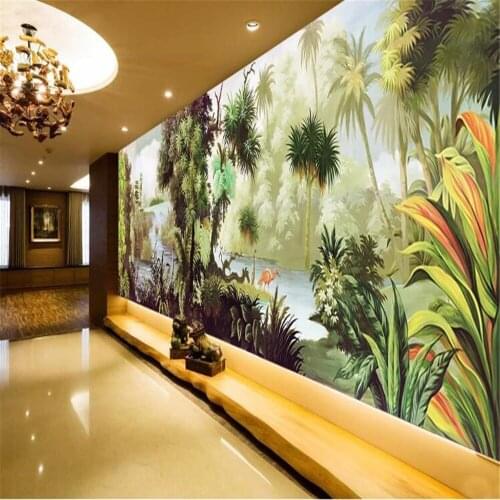 Milofi custom retro nostalgic mechanical gear cafe restaurant water bar background wall