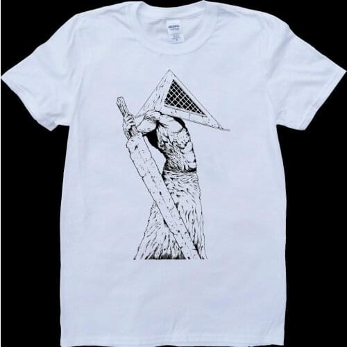 Newest 2019 Fashion Stranger Things T Shirt Men T Shirt Men Short Sleeve Silent Hill Pyramid White, Custom Made T-Shirt Design