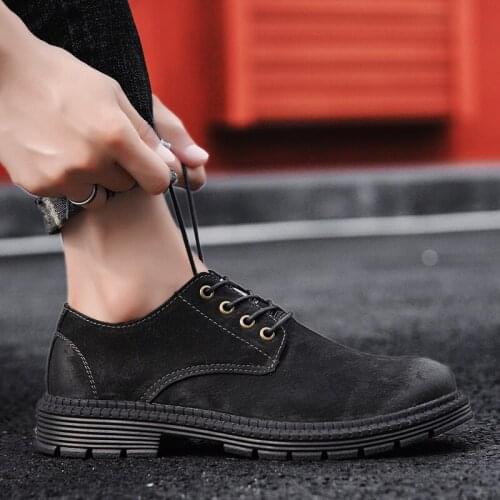 Shoes Men Outdoor Youth Shoes Mens Moccasins Men Black For Leather Genuine Boots Shoe Zapatos De Hombre Cuero Genuino