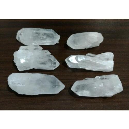Wholesale 1pcs 100% Natural Clear Quartz Rock Stone Raw Point, Gem stone Healing Sea Glass Tumbled Stone,approx 40mm